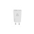 Hálózati töltő, GaN, USB-A + USB-C, AVAX "CH641W Nano Slim", fehér